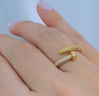 AvaRose Sparkle Curve Ring