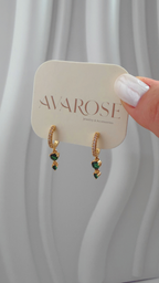 AvaRose Sparkle Drop Hoops