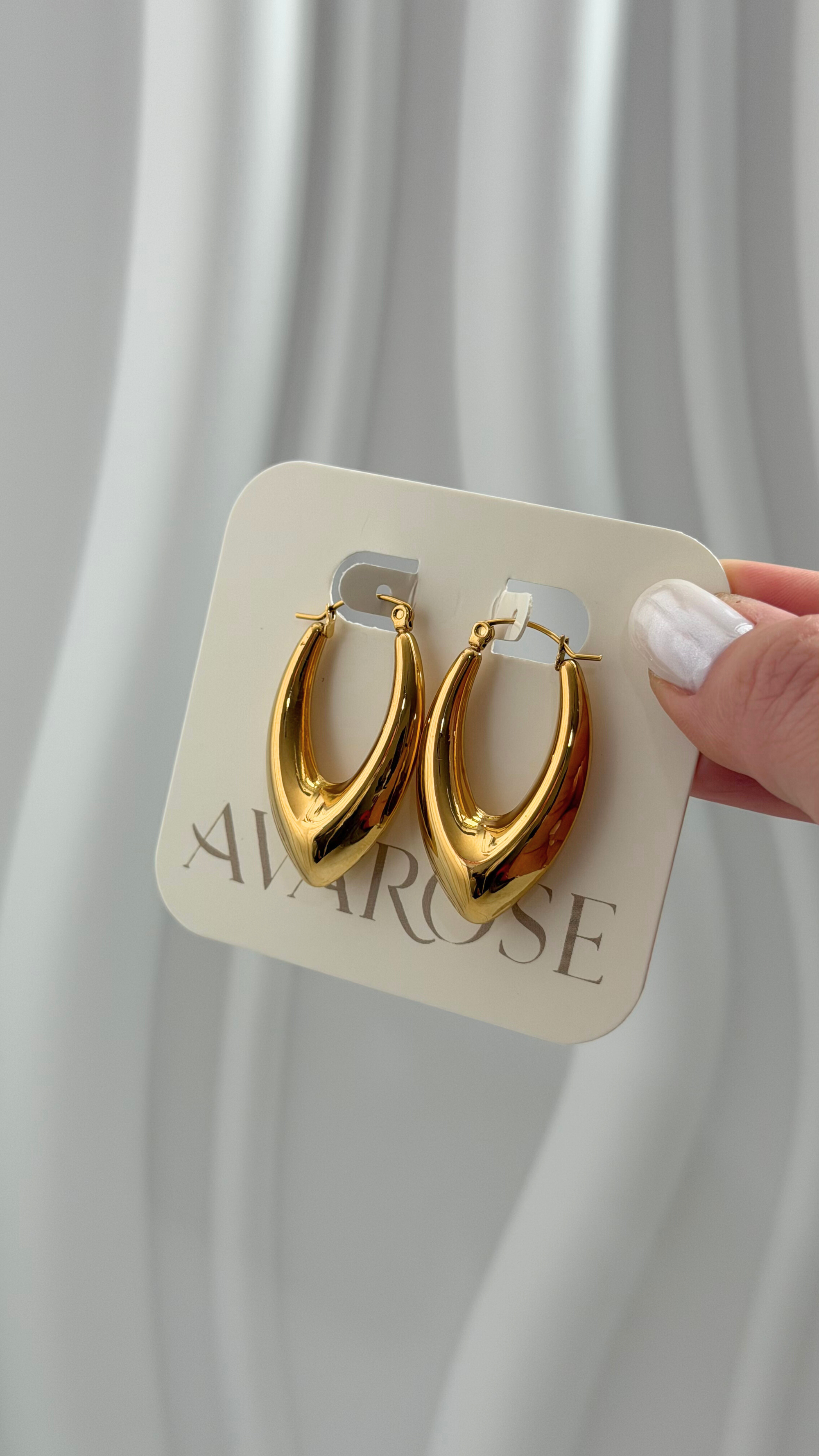 AvaRose Oval Hoops