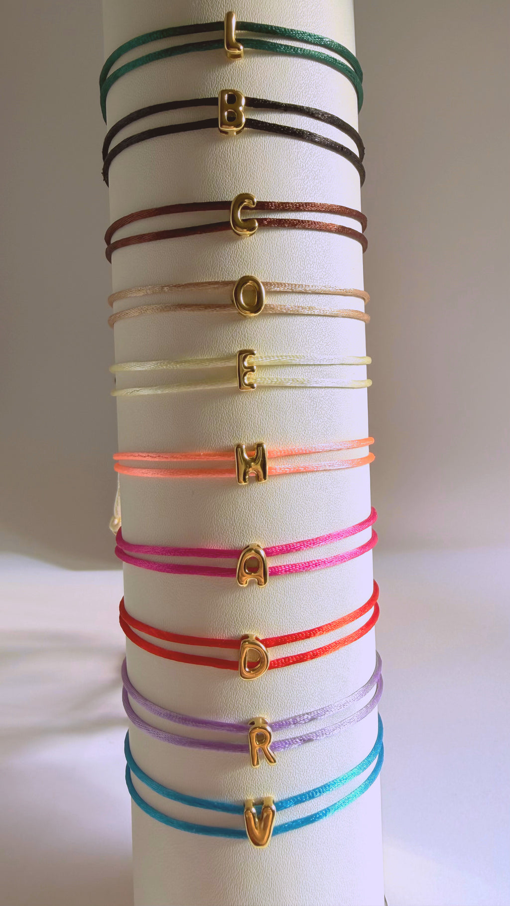 Satin Bracelet With Initial