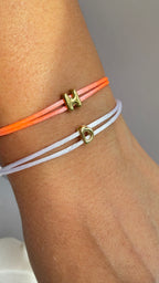 Satin Bracelet With Initial