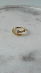 AvaRose Sparkle Curve Ring