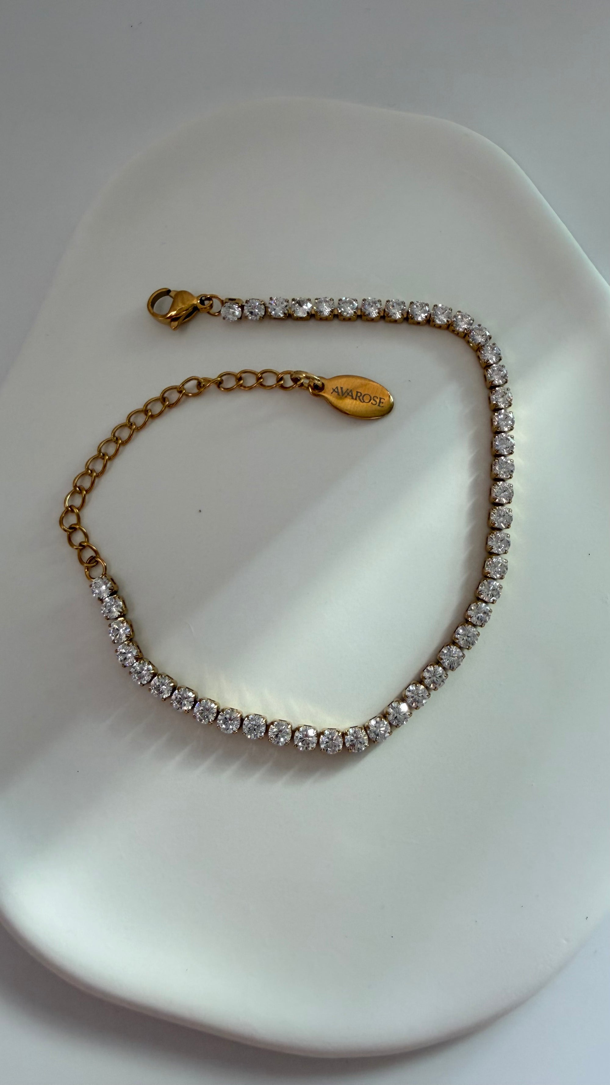 AvaRose Gold Tennis Bracelet