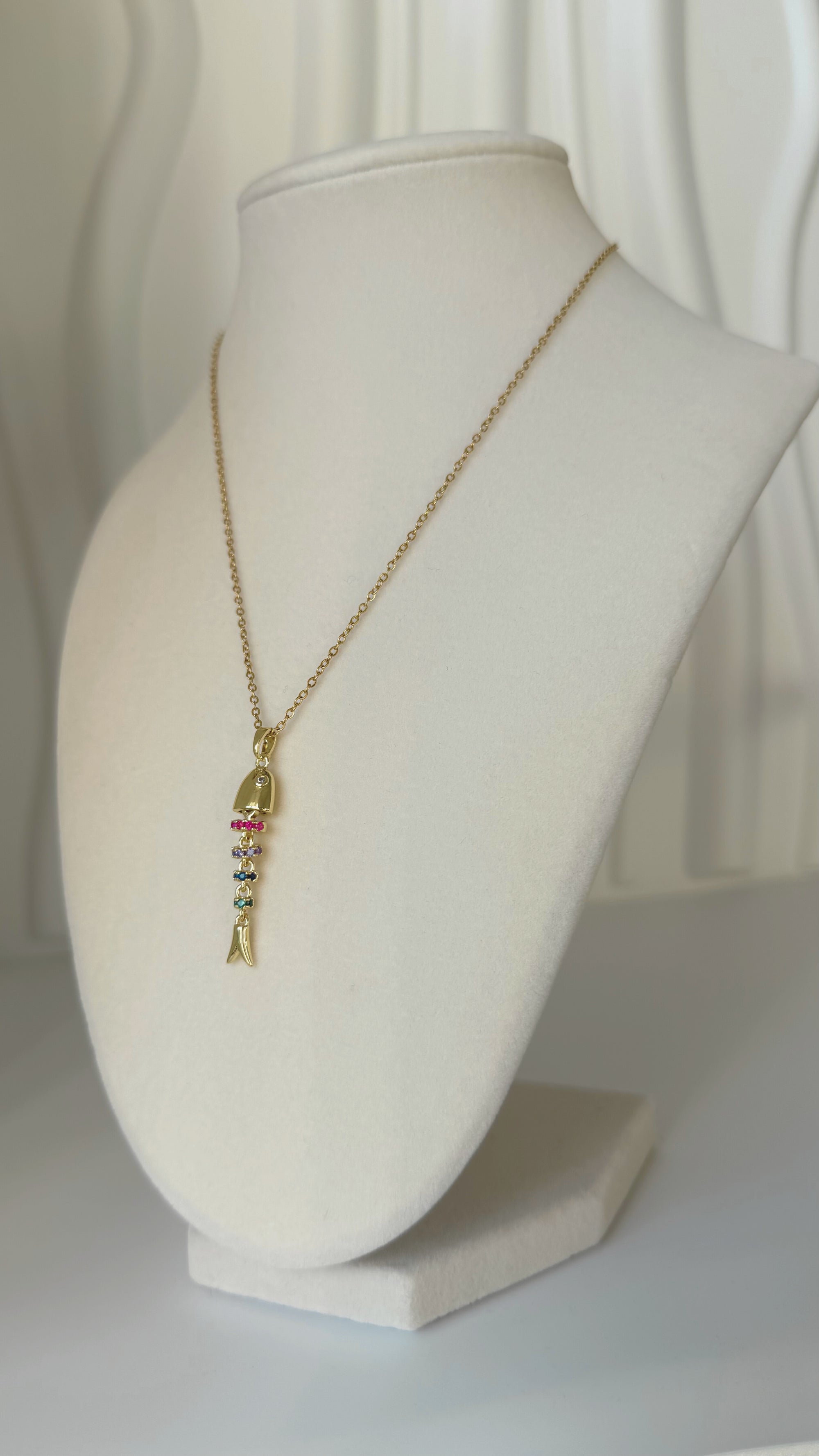 AvaRose Fish Charm Necklace