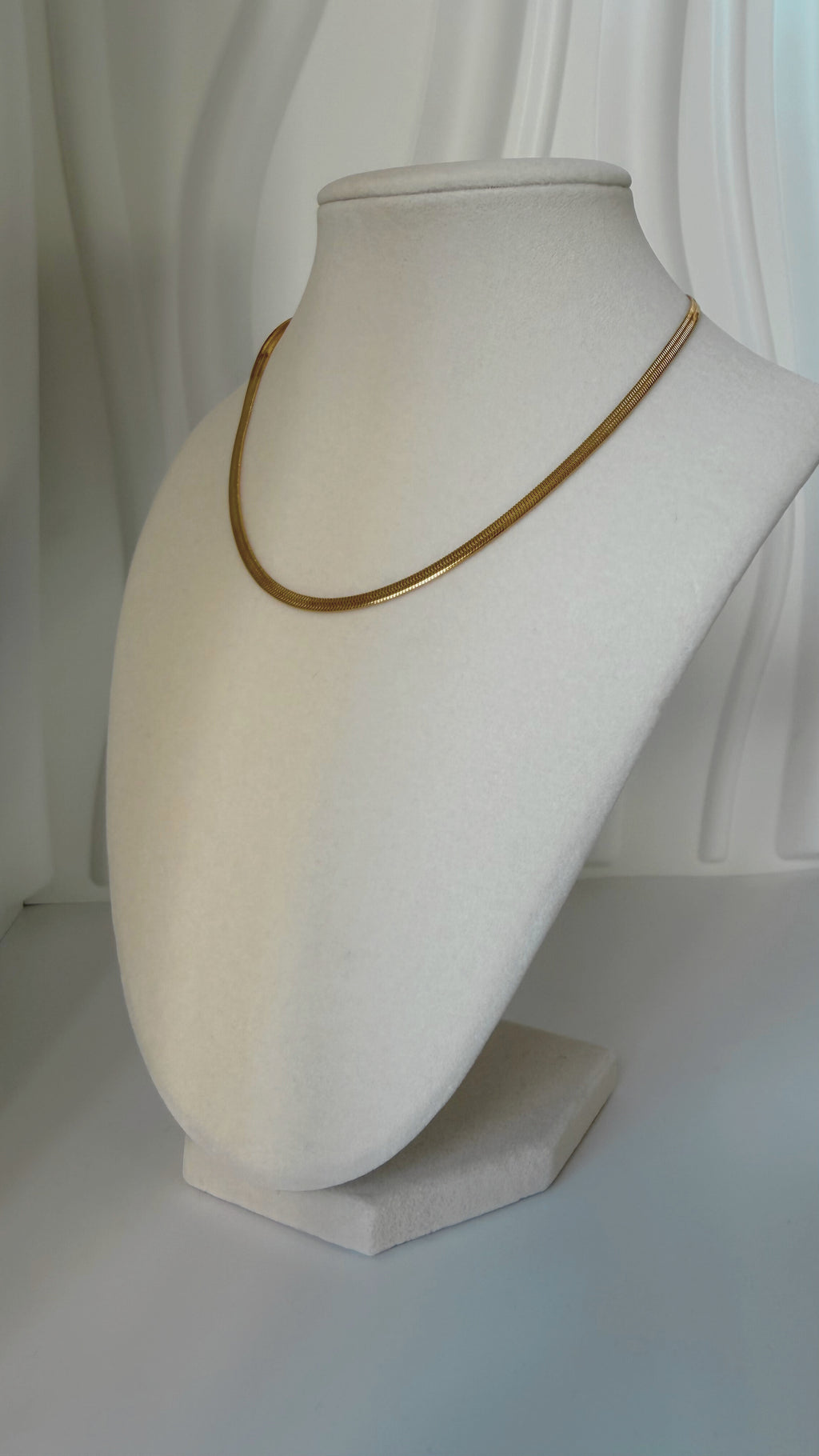 AvaRose Gold Flat Snake Chain