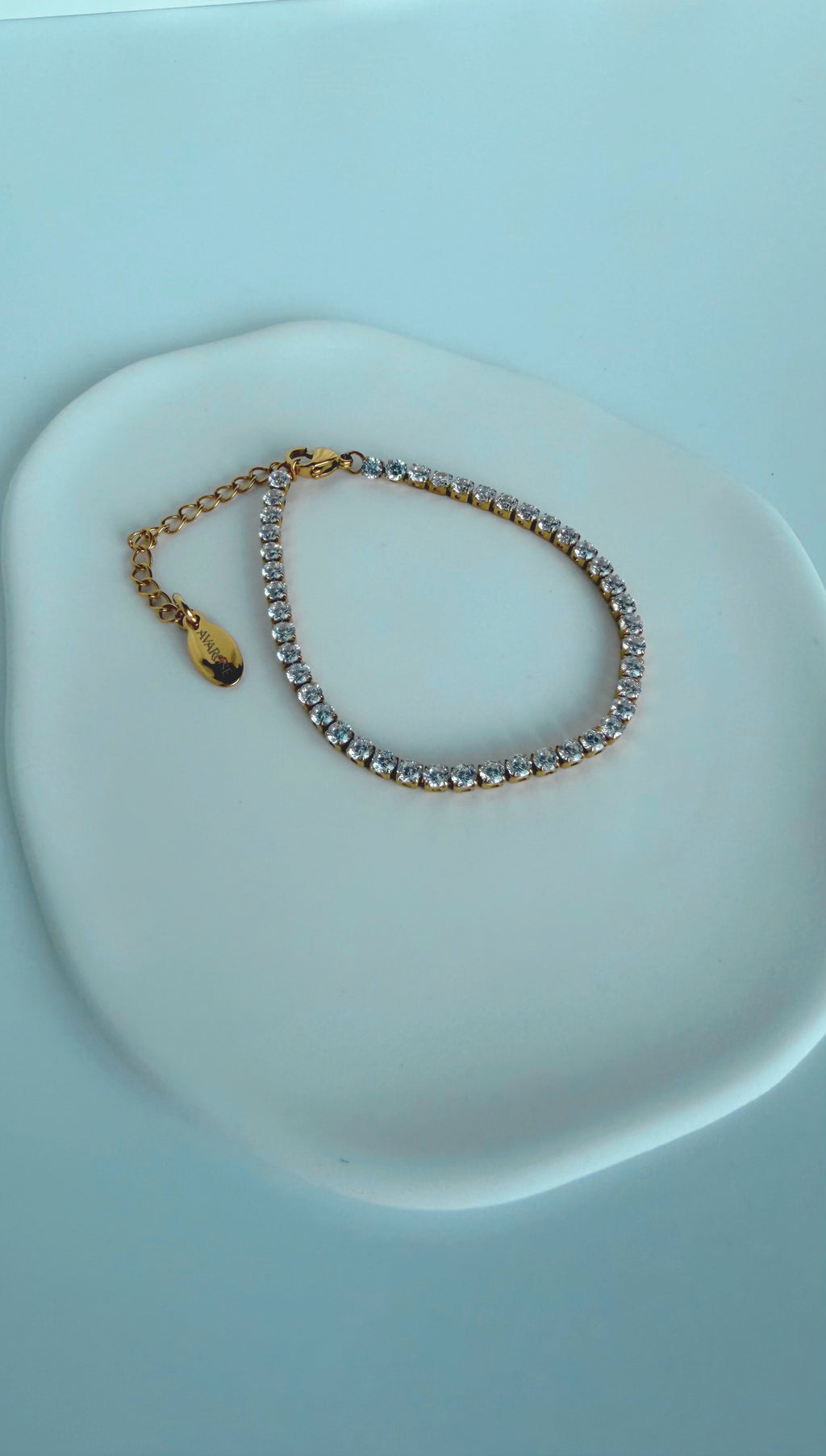 AvaRose Gold Tennis Bracelet