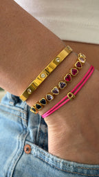 Multicolor Heart Bracelet